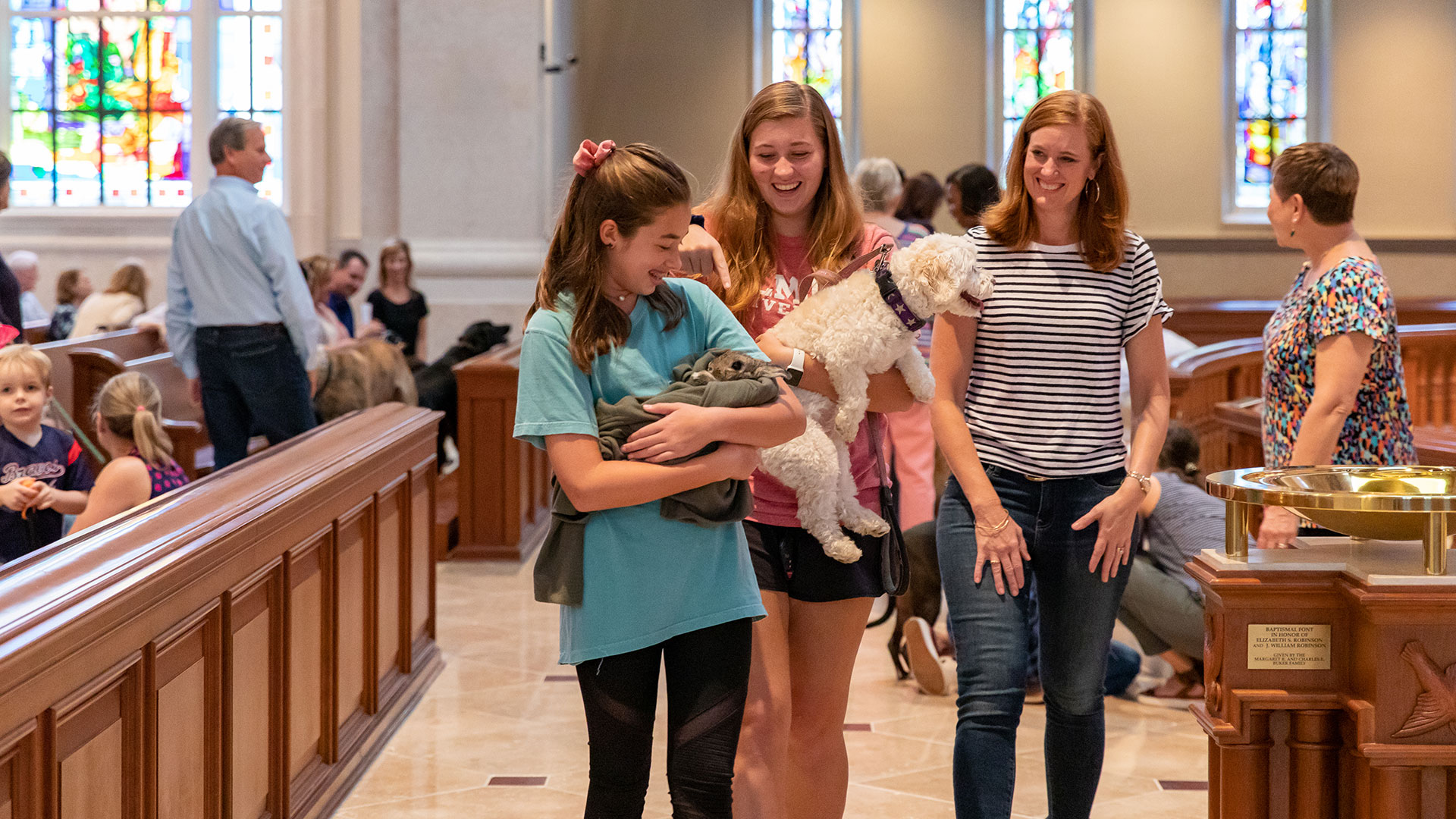 The Blessing of the Animals at Peachtree Road United Methodist Church in Atlanta, Georgia.