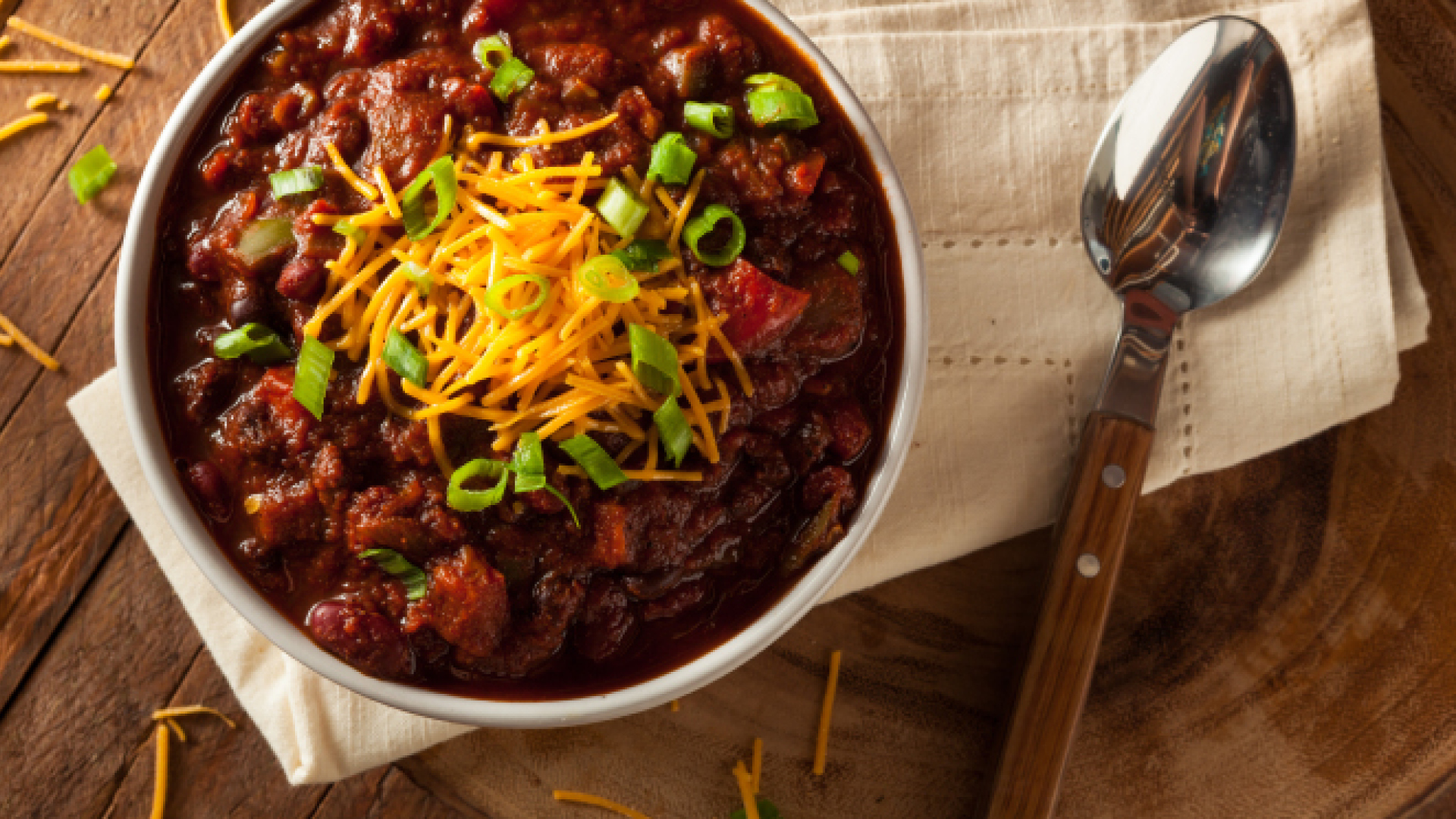 Bowl of chili with our compliments.