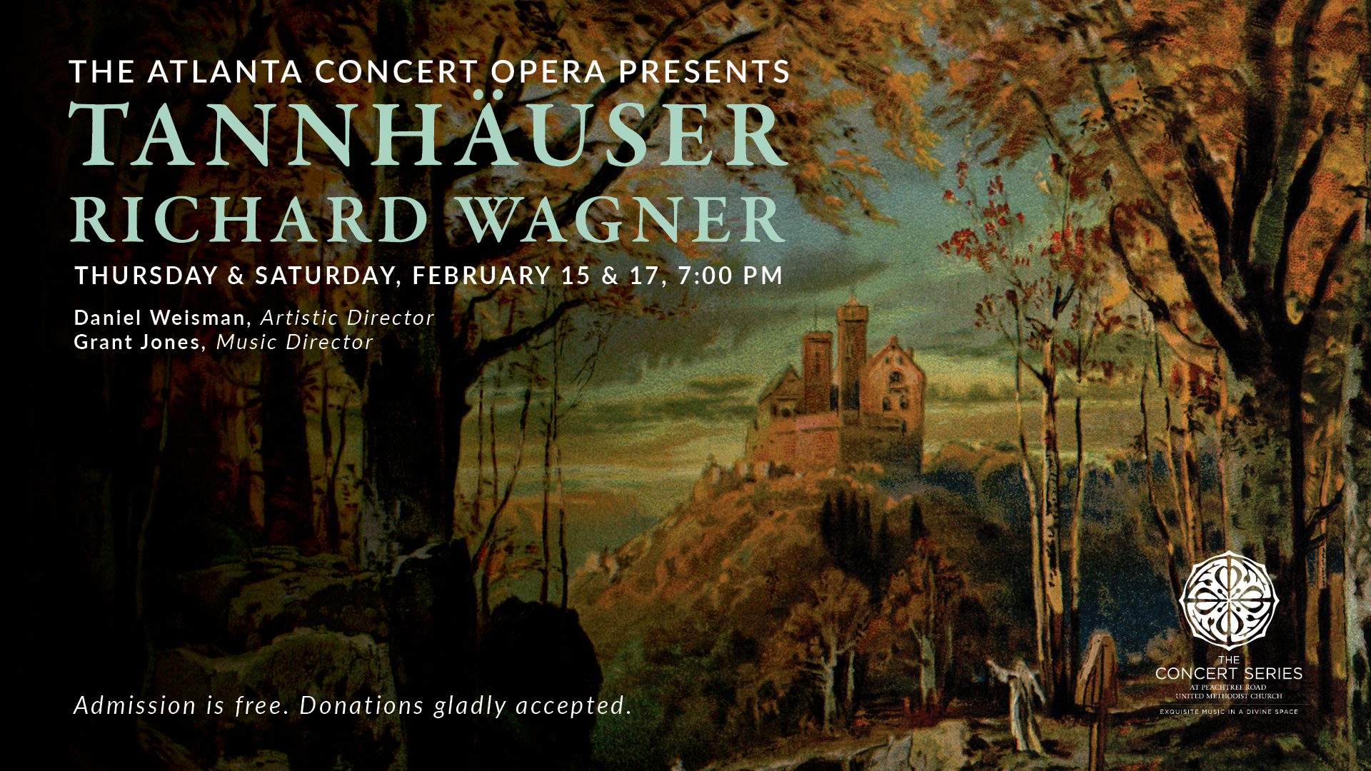 PRUMC Music and Arts presents the opera Tannhauser in collaboration with the Atlanta Concert Opera.
