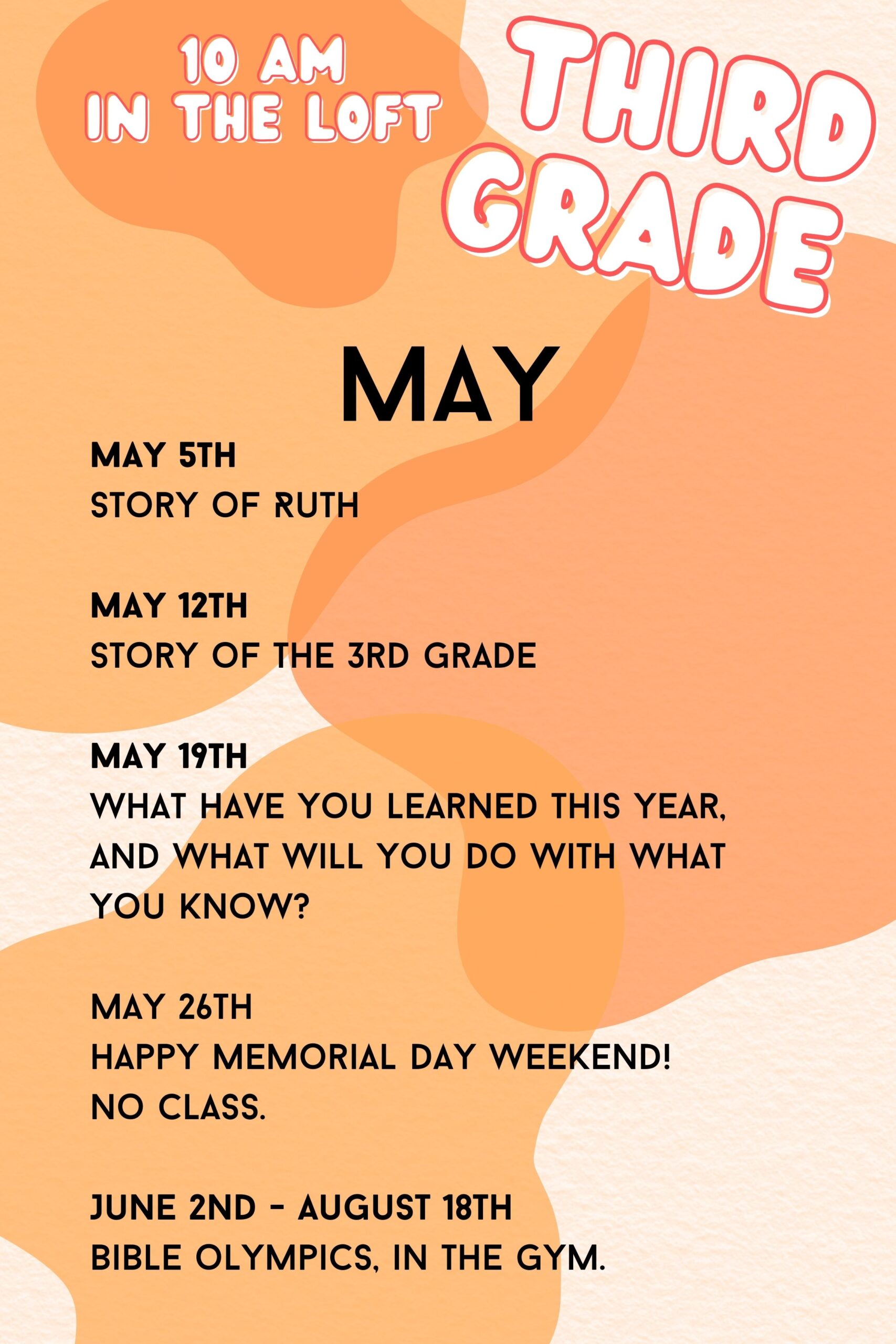 3rd Grade May Curriculum 2024