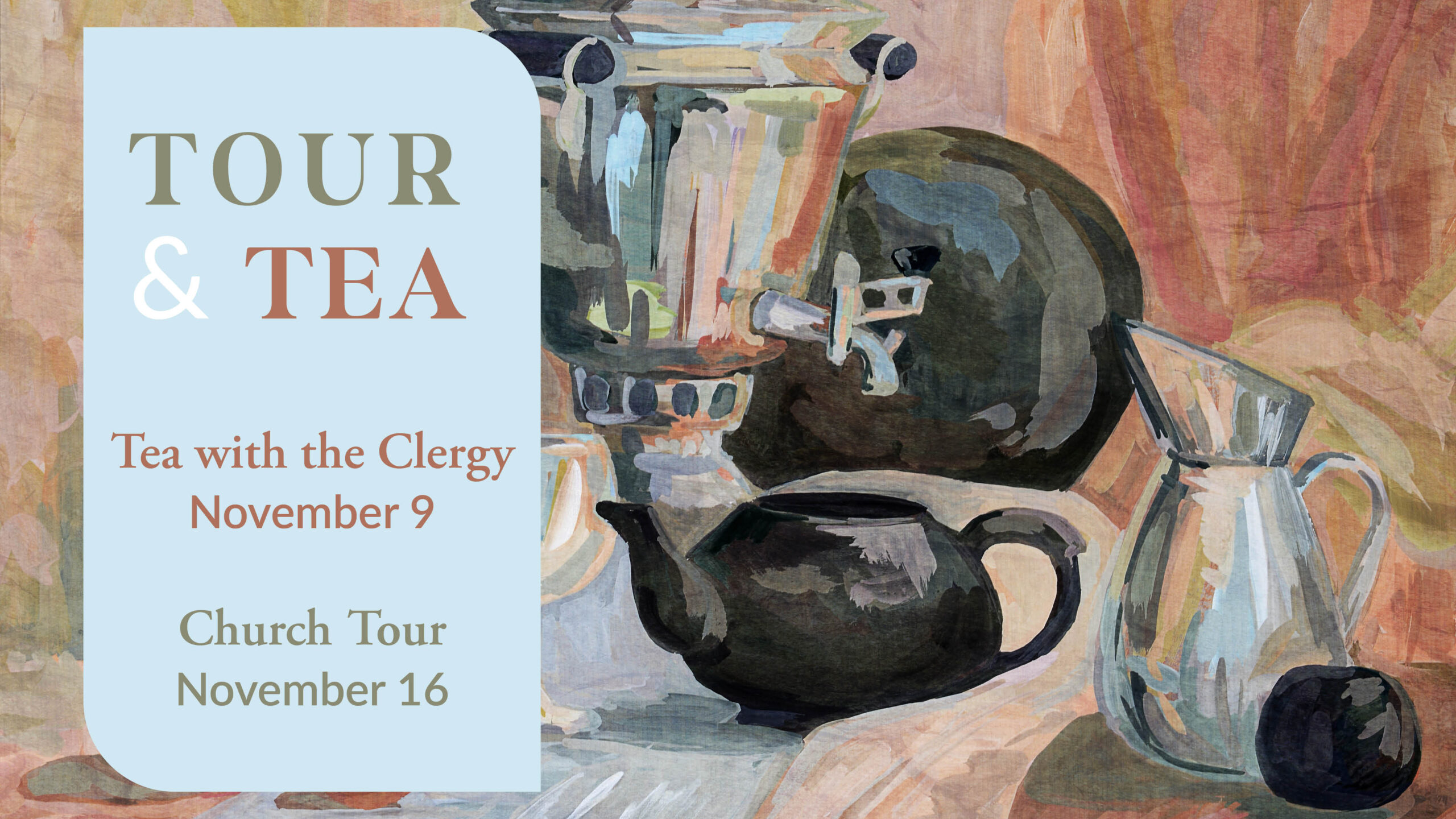 Tea with the Clergy and Tour of the Church