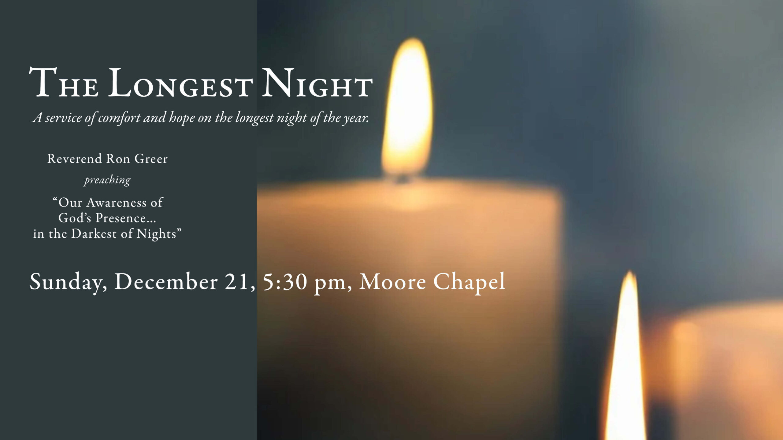 The Longest Night Prayer Service