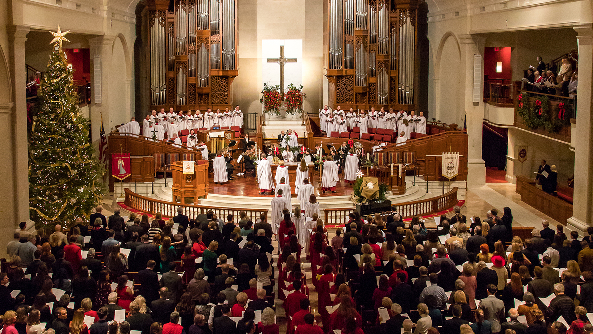 Christmas Eve Candlelight Service December 24 at Peachtree Road United Methodist Church in Atlanta.