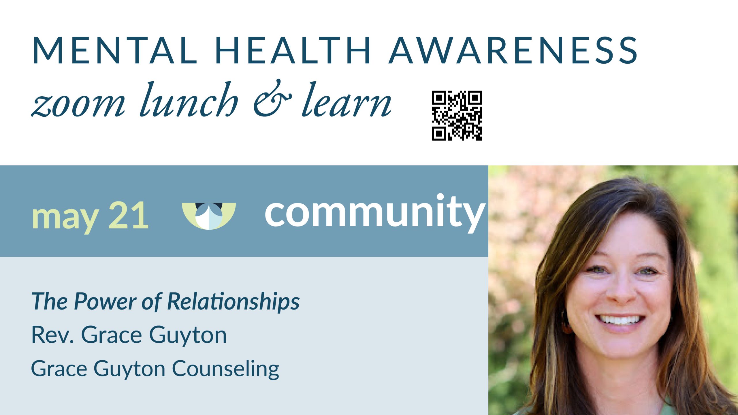 May Mental Wellness Series Speaker Grace