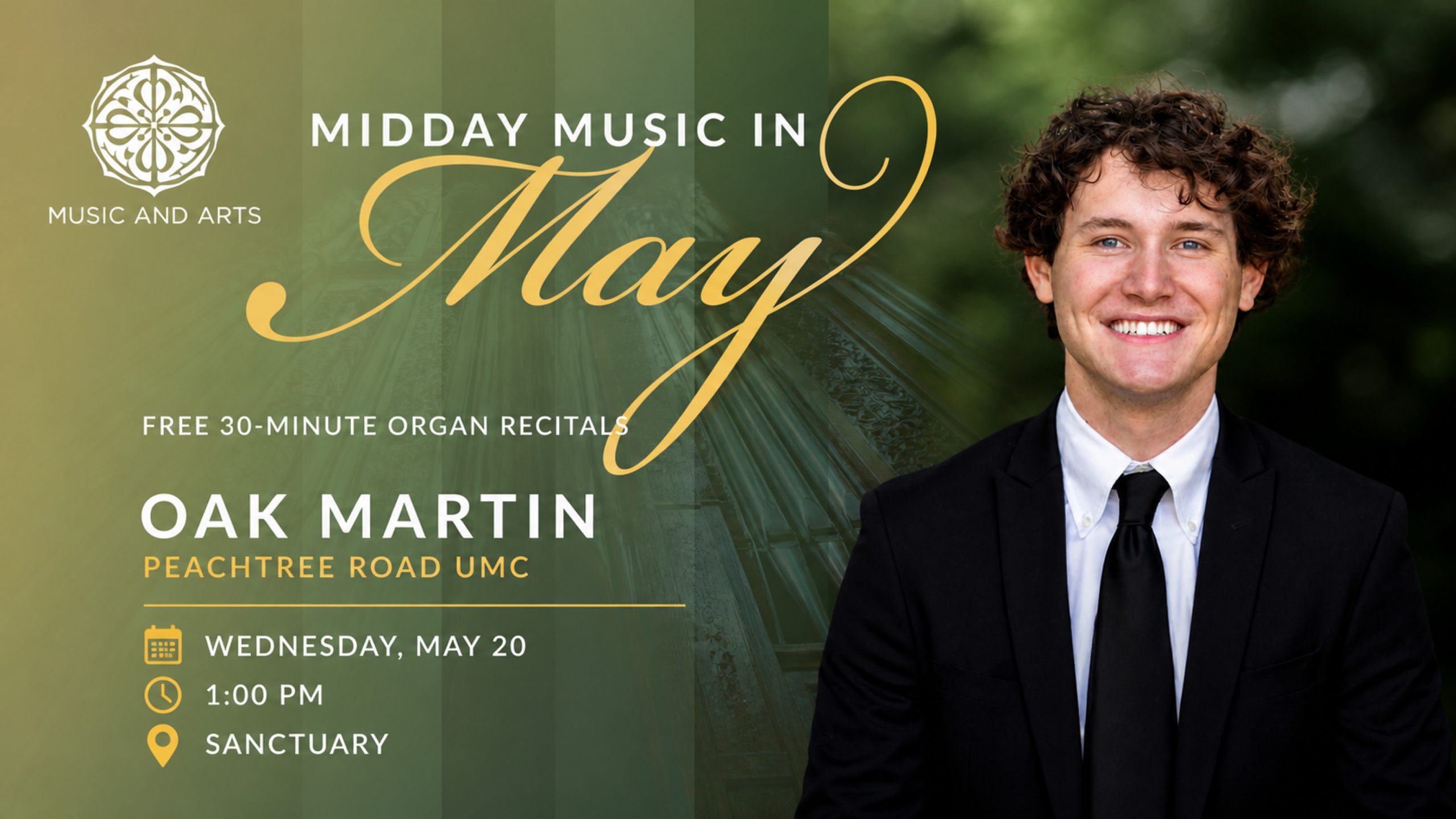 Oak Martin organist