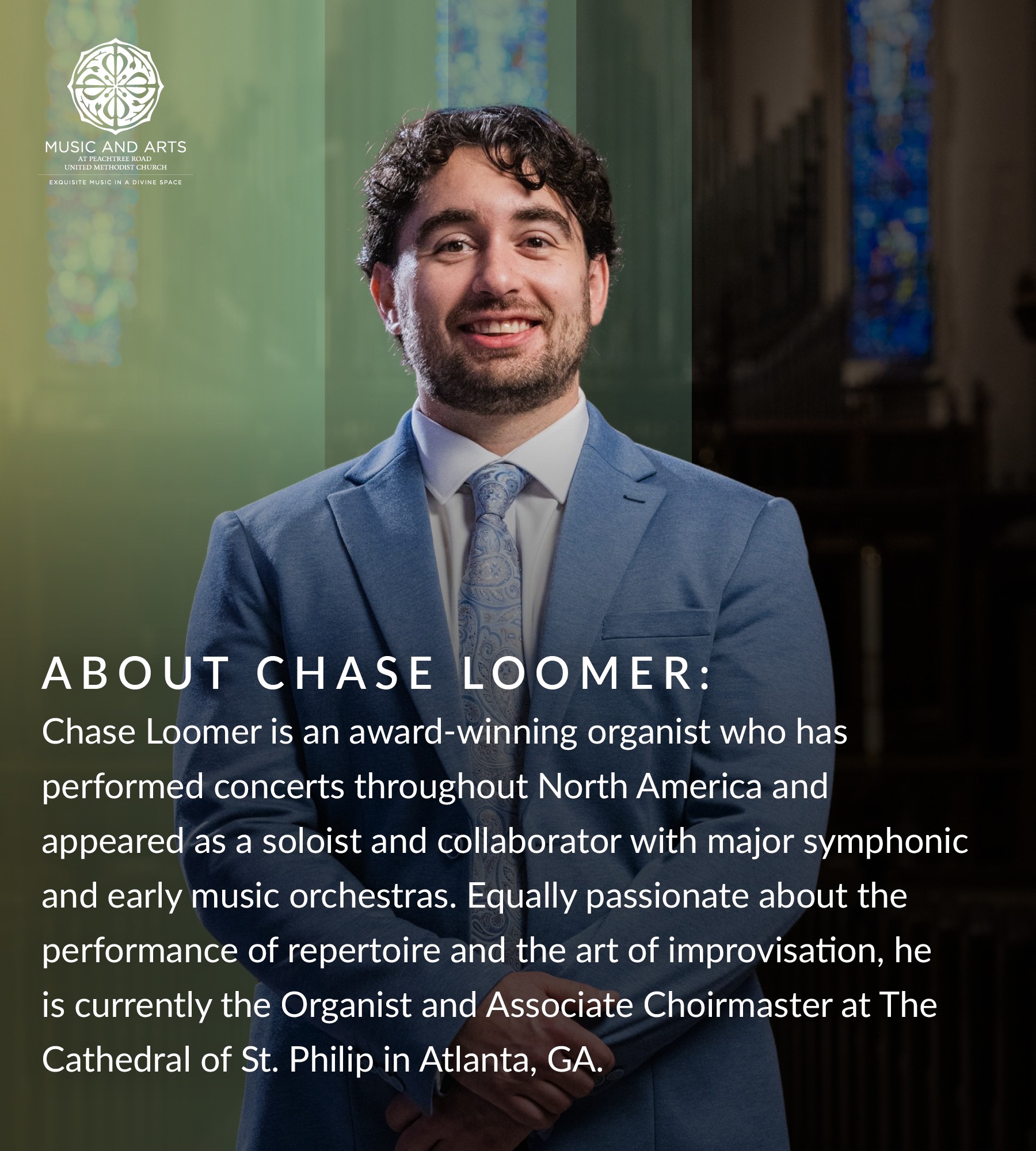 Organist Chase Loomer