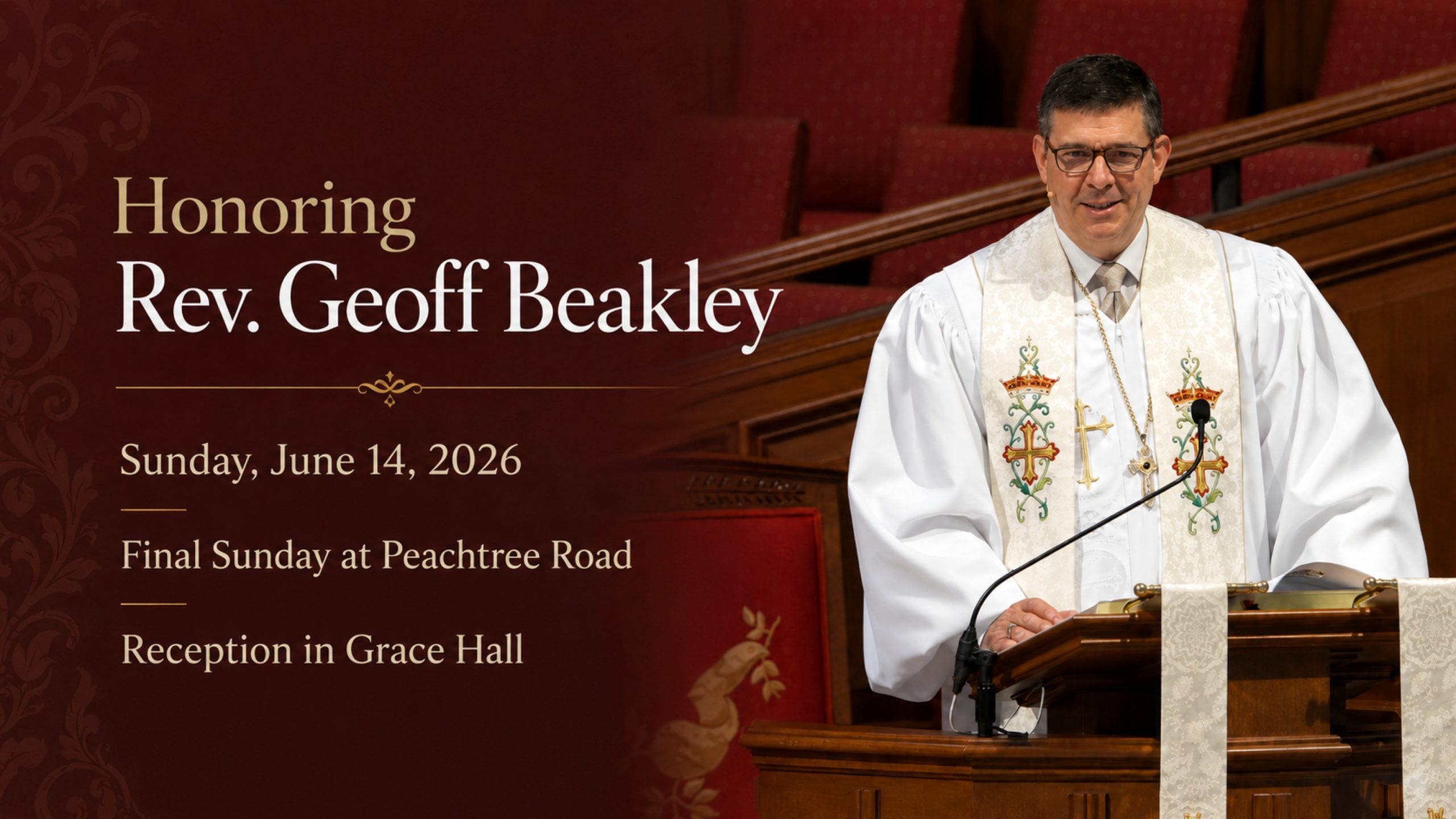 Rev. Geoff Beakley preaching